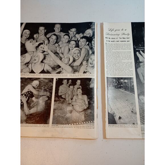 Life Magazine January 22, 1940 WWII Polio Hepburn Fonda Ford Chevy Coke - Picture 8 of 8